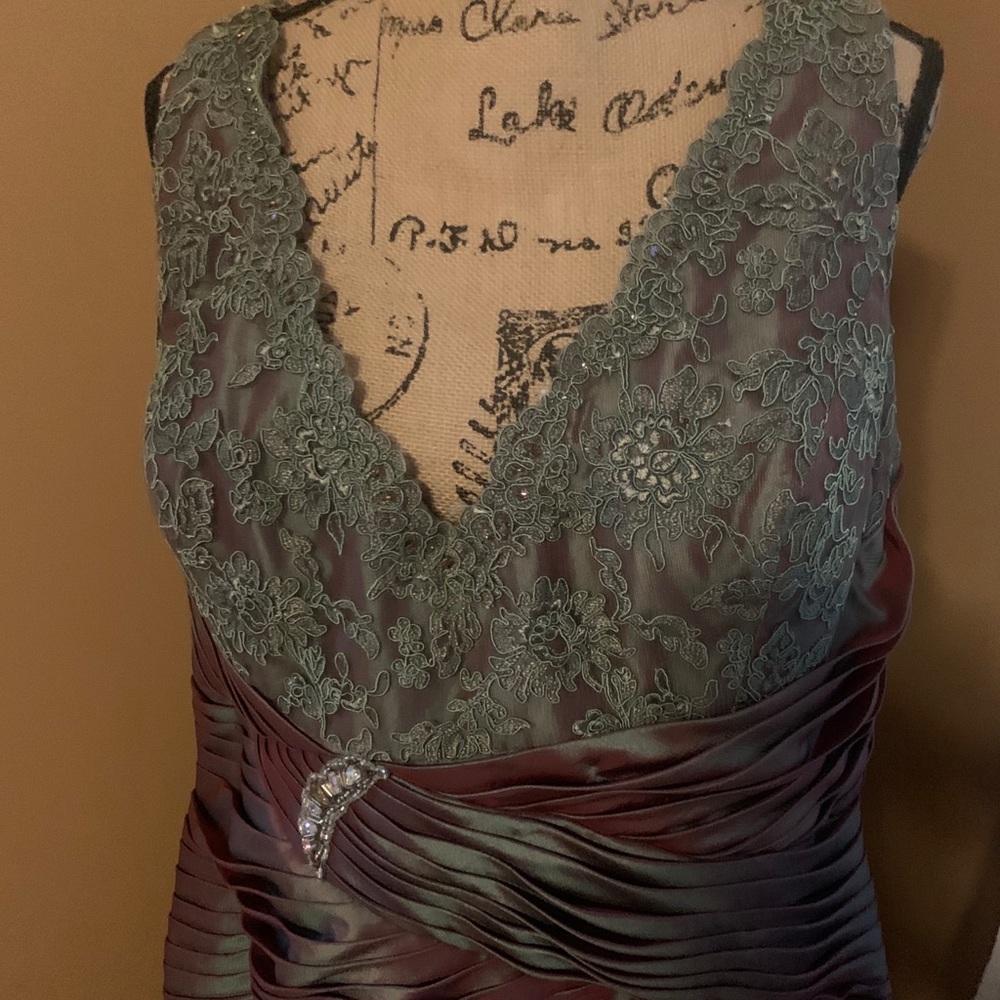 Iridescent Taffeta Ball Gown